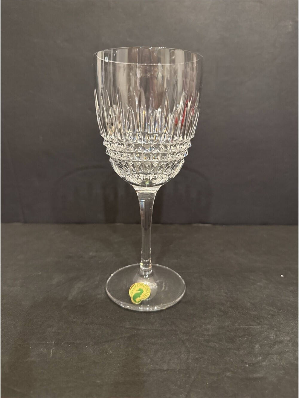 Waterford Lismore Diamond Wine Glass New Without Box 7.25” H
